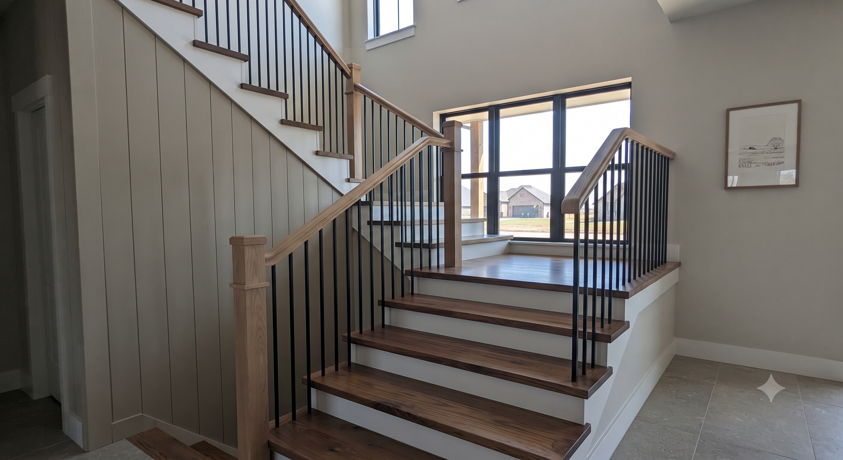 Staircase tread riser installation and baluster spacing alignment