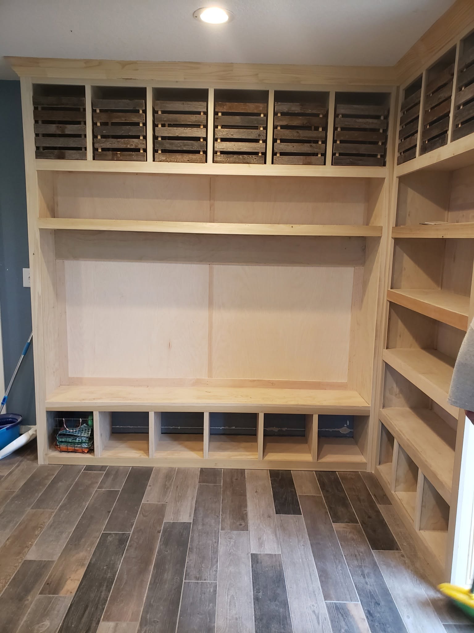 Precision measurement and custom closet system installation
